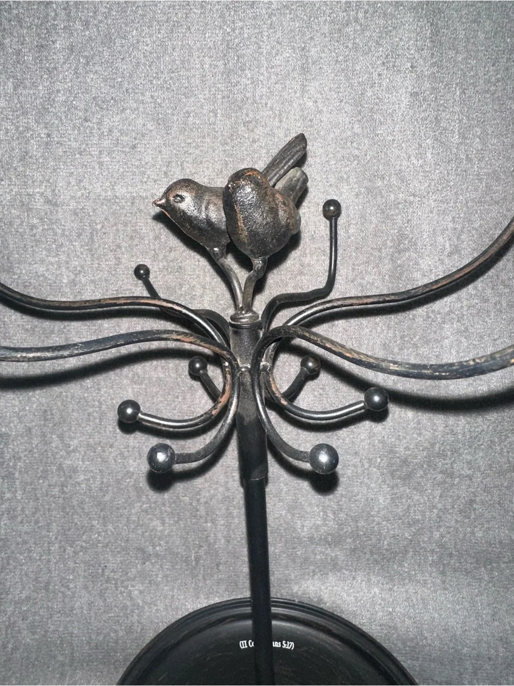 Black Bird Jewelry Tree Stand
